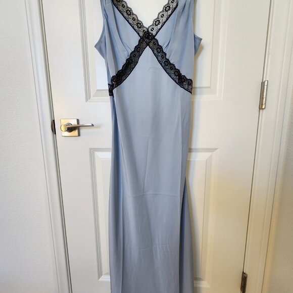 Reformation Provence Silk Dress Mineral - Size M - Picture 2 of 4
